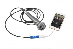 UMI audio interface with LUCI LIVE on iphone for live audio over IP broadcasting.