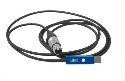 UMI usb audio interface cable for location broadcast and recording in high quality.