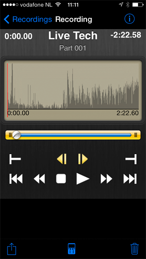 Edit recorded audio in the LUCI LIVE audio over IP broadcasting software.