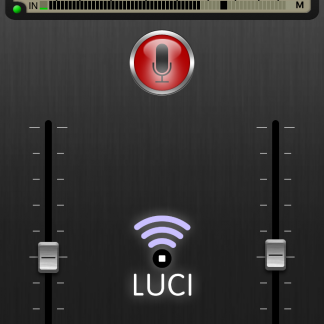 iPhone with LUCI LIVE SE point to point live audio over IP broadcasting software.