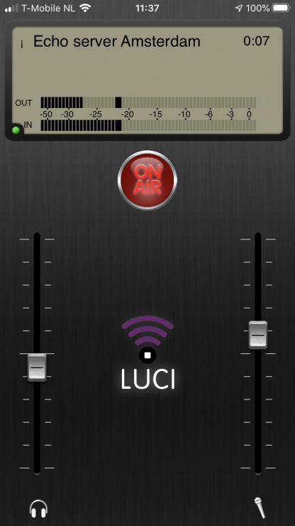LUCI Global community app live audio over IP broadcast free for contributors.