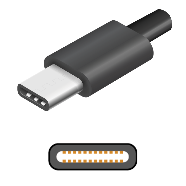 USB type-C connector for MIKI cables audio interfaces.